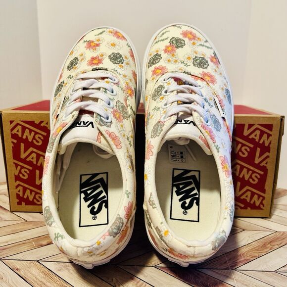 Vans Doheny Desert Floral Marshmallow Womens 6 Sneaker Shoe Low Top VN0A5HYNFS8 - Picture 5 of 10
